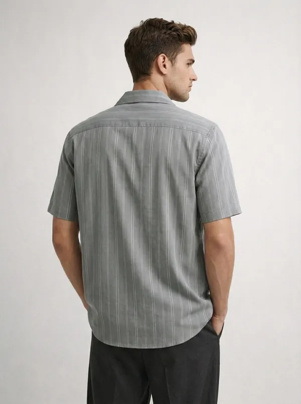 Grey_Viscose_Blend_Regular_Fit_Vertical_Stripe_Casual_Shirt_For_Men