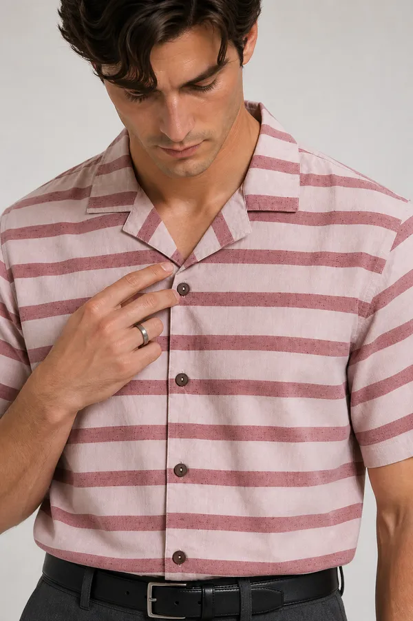 Pink_Viscose_Blend_Relaxed_Fit_Stripe_Casual_Shirt_For_Men