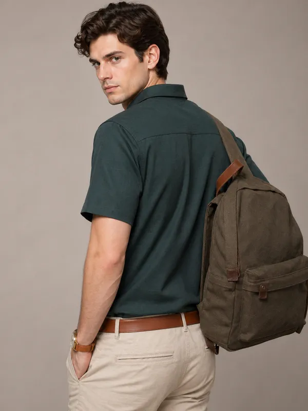 Bottle_Green_Casual_Mens_Shirt