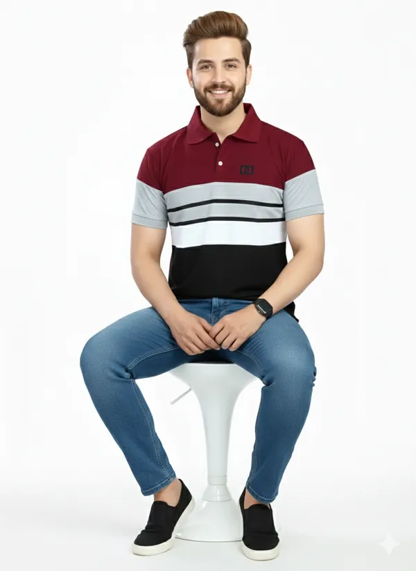 Regular_Fit_Collar_Neck_Half_Sleeve_Breathable_And_Comfortable|_Soft|_Casual_Wear|Polo_T-Shirt_For_Men'S