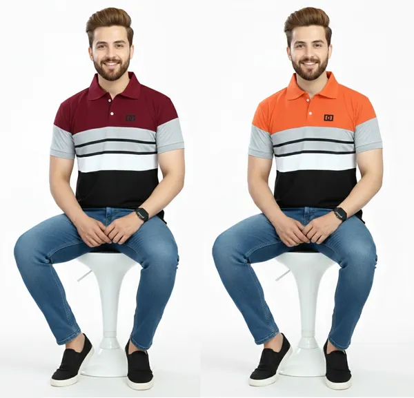 Regular_Fit_Collar_Neck_Half_Sleeve_Breathable_And_Comfortable|_Soft|_Casual_Wear|Polo_T-Shirt_For_Men'S_(_Pack_Of_2_)