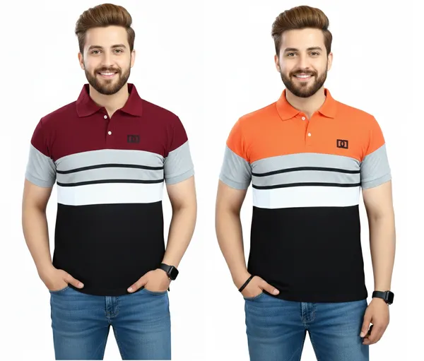 Regular_Fit_Collar_Neck_Half_Sleeve_Breathable_And_Comfortable|_Soft|_Casual_Wear|Polo_T-Shirt_For_Men'S_(_Pack_Of_2_)