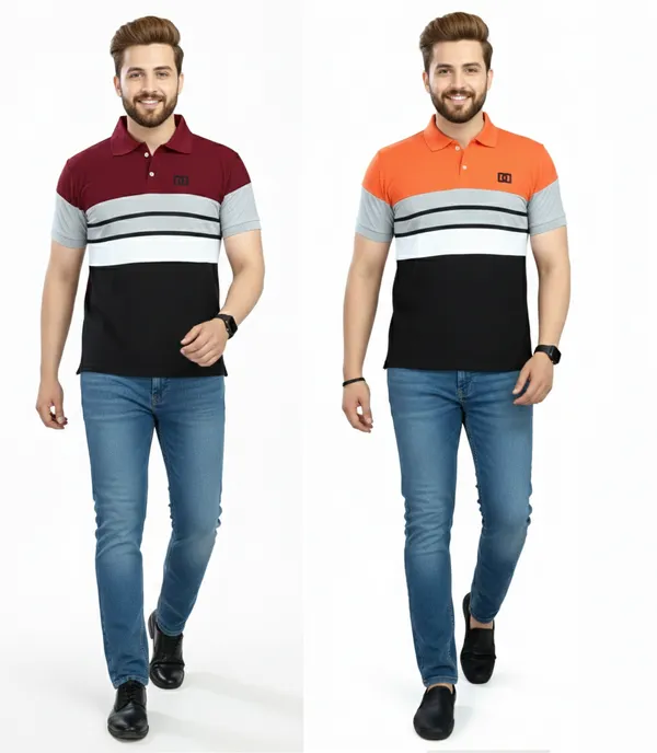 Regular_Fit_Collar_Neck_Half_Sleeve_Breathable_And_Comfortable|_Soft|_Casual_Wear|Polo_T-Shirt_For_Men'S_(_Pack_Of_2_)