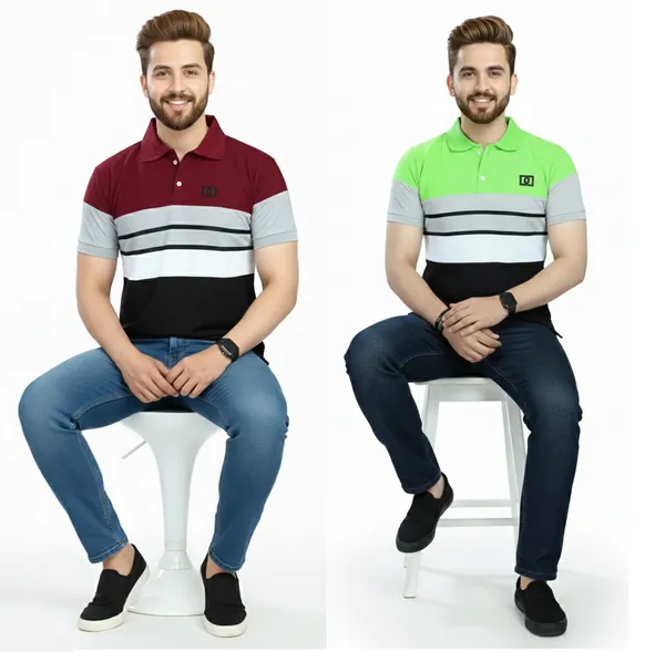 Regular_Fit_Collar_Neck_Half_Sleeve_Breathable_And_Comfortable|_Soft|_Casual_Wear|Polo_T-Shirt_For_Men'S_(_Pack_Of_2_)