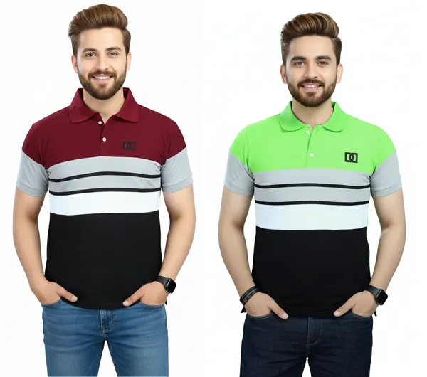 Regular_Fit_Collar_Neck_Half_Sleeve_Breathable_And_Comfortable|_Soft|_Casual_Wear|Polo_T-Shirt_For_Men'S_(_Pack_Of_2_)