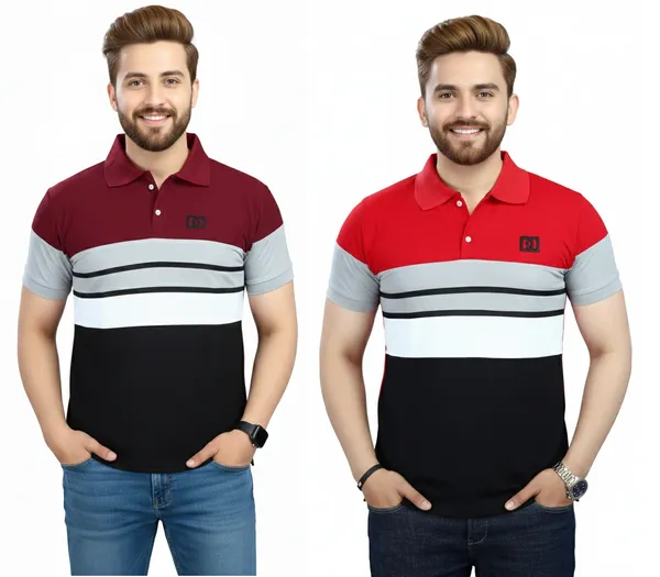 Regular_Fit_Collar_Neck_Half_Sleeve_Breathable_And_Comfortable|_Soft|_Casual_Wear|Polo_T-Shirt_For_Men'S_(_Pack_Of_2_)