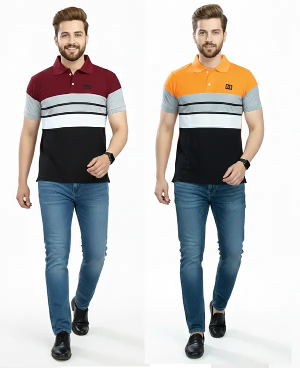 Regular_Fit_Collar_Neck_Half_Sleeve_Breathable_And_Comfortable|_Soft|_Casual_Wear|Polo_T-Shirt_For_Men'S_(_Pack_Of_2_)