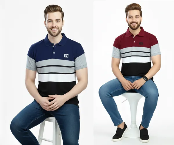 Regular_Fit_Collar_Neck_Half_Sleeve_Breathable_And_Comfortable|_Soft|_Casual_Wear|Polo_T-Shirt_For_Men'S_(_Pack_Of_2_)