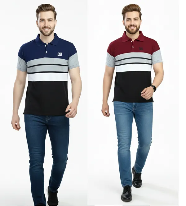 Regular_Fit_Collar_Neck_Half_Sleeve_Breathable_And_Comfortable|_Soft|_Casual_Wear|Polo_T-Shirt_For_Men'S_(_Pack_Of_2_)