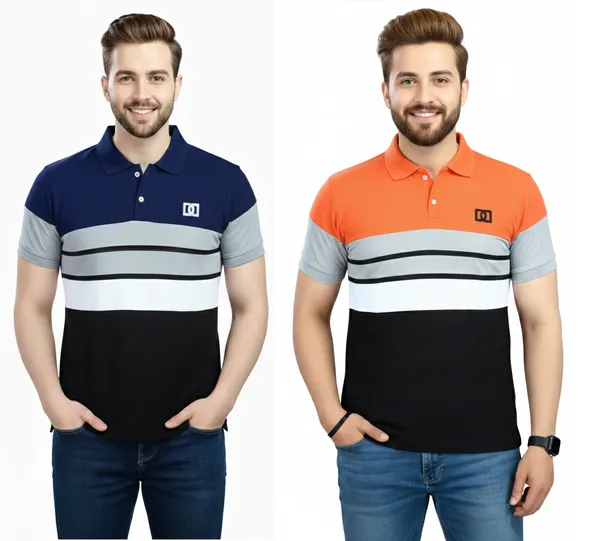 Regular_Fit_Collar_Neck_Half_Sleeve_Breathable_And_Comfortable|_Soft|_Casual_Wear|Polo_T-Shirt_For_Men'S_(_Pack_Of_2_)