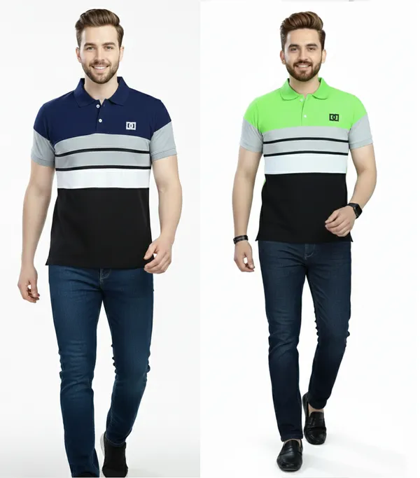 Regular_Fit_Collar_Neck_Half_Sleeve_Breathable_And_Comfortable|_Soft|_Casual_Wear|Polo_T-Shirt_For_Men'S_(_Pack_Of_2_)