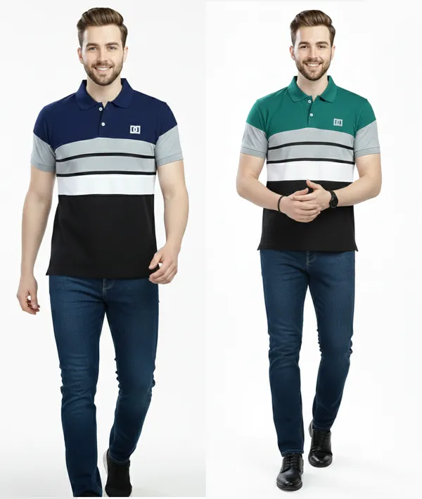 Regular_Fit_Collar_Neck_Half_Sleeve_Breathable_And_Comfortable|_Soft|_Casual_Wear|Polo_T-Shirt_For_Men'S_(_Pack_Of_2_)