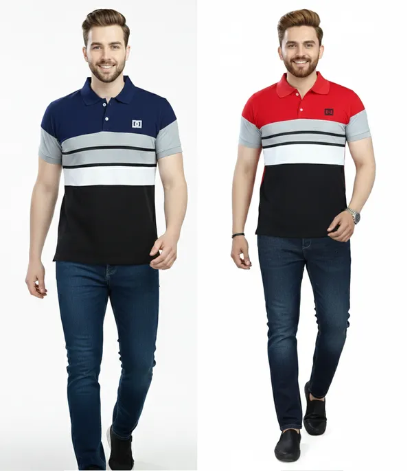 Regular_Fit_Collar_Neck_Half_Sleeve_Breathable_And_Comfortable|_Soft|_Casual_Wear|Polo_T-Shirt_For_Men'S_(_Pack_Of_2_)