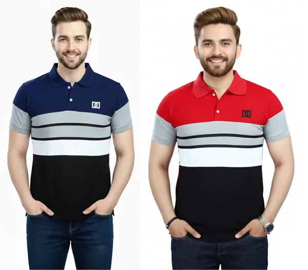 Regular_Fit_Collar_Neck_Half_Sleeve_Breathable_And_Comfortable|_Soft|_Casual_Wear|Polo_T-Shirt_For_Men'S_(_Pack_Of_2_)