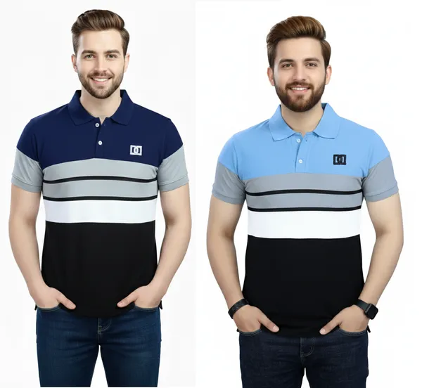 Regular_Fit_Collar_Neck_Half_Sleeve_Breathable_And_Comfortable|_Soft|_Casual_Wear|Polo_T-Shirt_For_Men'S_(_Pack_Of_2_)