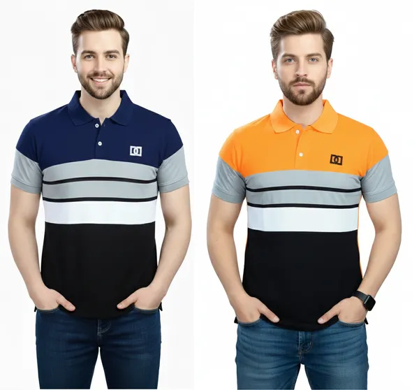 Regular_Fit_Collar_Neck_Half_Sleeve_Breathable_And_Comfortable|_Soft|_Casual_Wear|Polo_T-Shirt_For_Men'S_(_Pack_Of_2_)