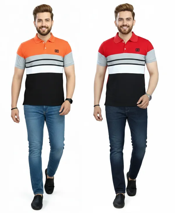 Regular_Fit_Collar_Neck_Half_Sleeve_Breathable_And_Comfortable|_Soft|_Casual_Wear|Polo_T-Shirt_For_Men'S_(_Pack_Of_2_)