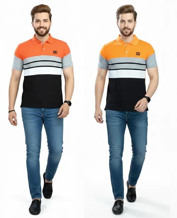 Regular_Fit_Collar_Neck_Half_Sleeve_Breathable_And_Comfortable|_Soft|_Casual_Wear|Polo_T-Shirt_For_Men'S_(_Pack_Of_2_)
