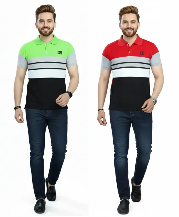 Regular_Fit_Collar_Neck_Half_Sleeve_Breathable_And_Comfortable|_Soft|_Casual_Wear|Polo_T-Shirt_For_Men'S_(_Pack_Of_2_)