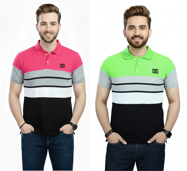 Regular_Fit_Collar_Neck_Half_Sleeve_Breathable_And_Comfortable|_Soft|_Casual_Wear|Polo_T-Shirt_For_Men'S_(_Pack_Of_2_)