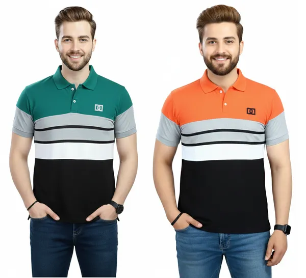 Regular_Fit_Collar_Neck_Half_Sleeve_Breathable_And_Comfortable|_Soft|_Casual_Wear|Polo_T-Shirt_For_Men'S_(_Pack_Of_2_)