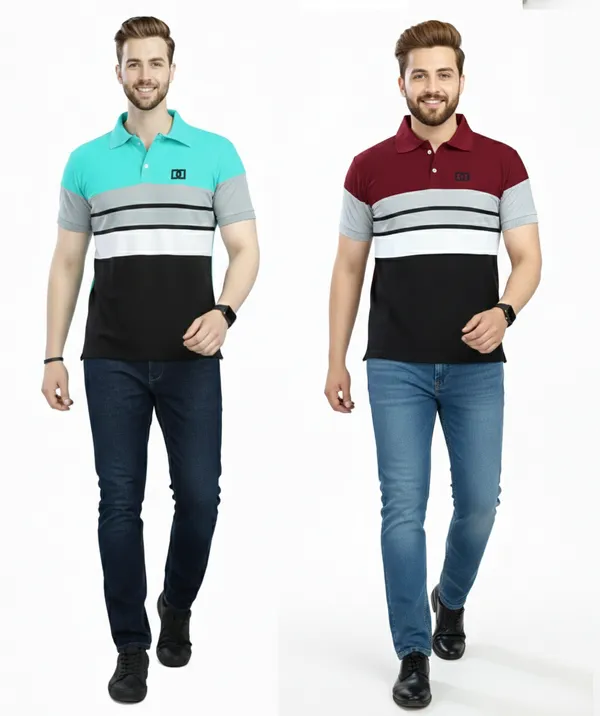 Regular_Fit_Collar_Neck_Half_Sleeve_Breathable_And_Comfortable|_Soft|_Casual_Wear|Polo_T-Shirt_For_Men'S_(_Pack_Of_2_)