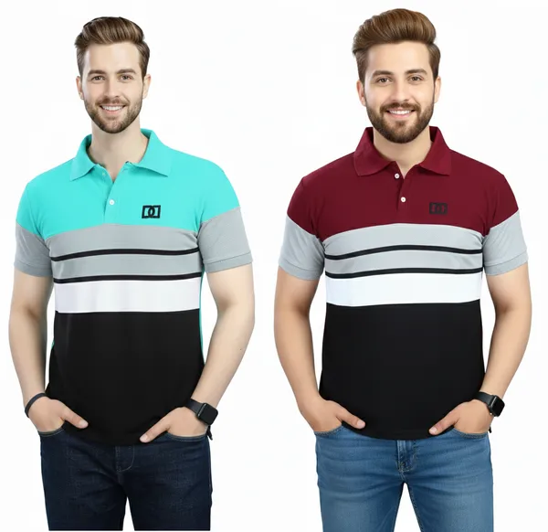 Regular_Fit_Collar_Neck_Half_Sleeve_Breathable_And_Comfortable|_Soft|_Casual_Wear|Polo_T-Shirt_For_Men'S_(_Pack_Of_2_)