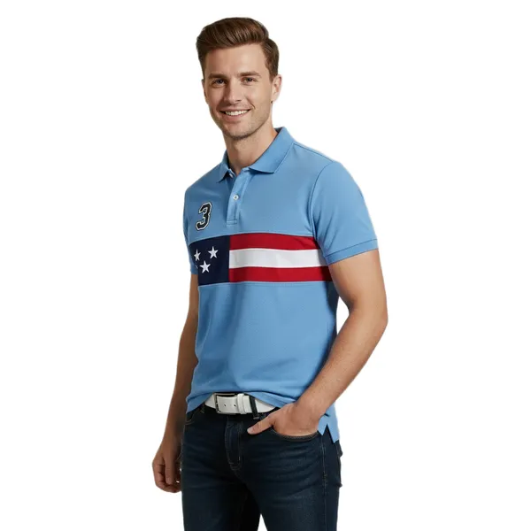 Men'S_Color-Block_Polo_T-Shirt