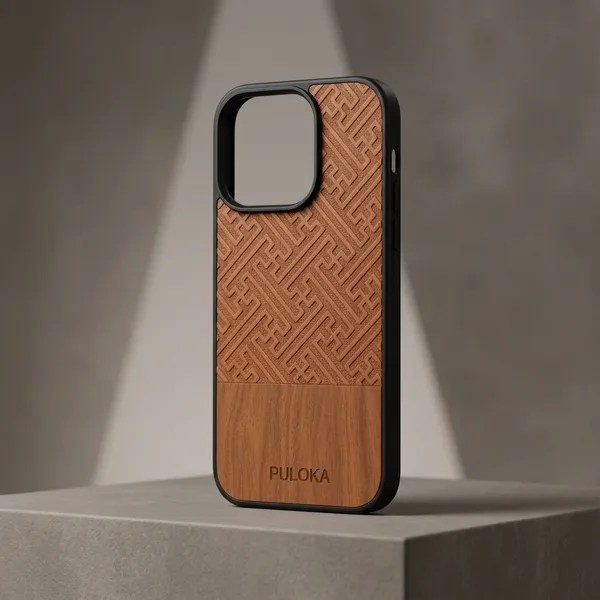 Brown_Leather_Pattern_Iphone_Back_Cover_With_Black_Frame