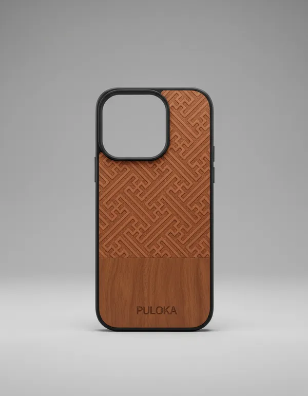 Brown_Leather_Pattern_Iphone_Back_Cover_With_Black_Frame