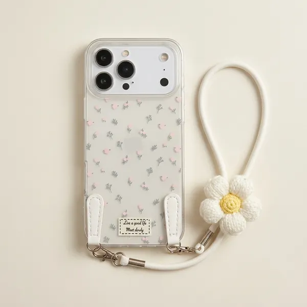 White_Rubber_Floral_Crossbody_Iphone_Back_Cover_For_Iphone_Users