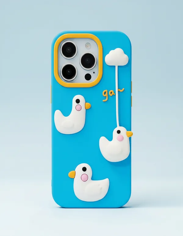 Blue_Rubber_Duck_Print_Iphone_Back_Cover_With_Cloud_Charm