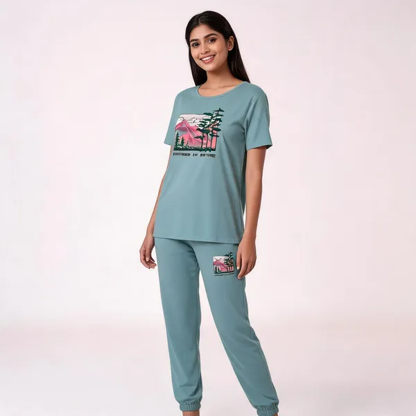 Sea_Green_Cotton_Lycra_Graphic_Print_Relaxed_Night_Suit_For_Women