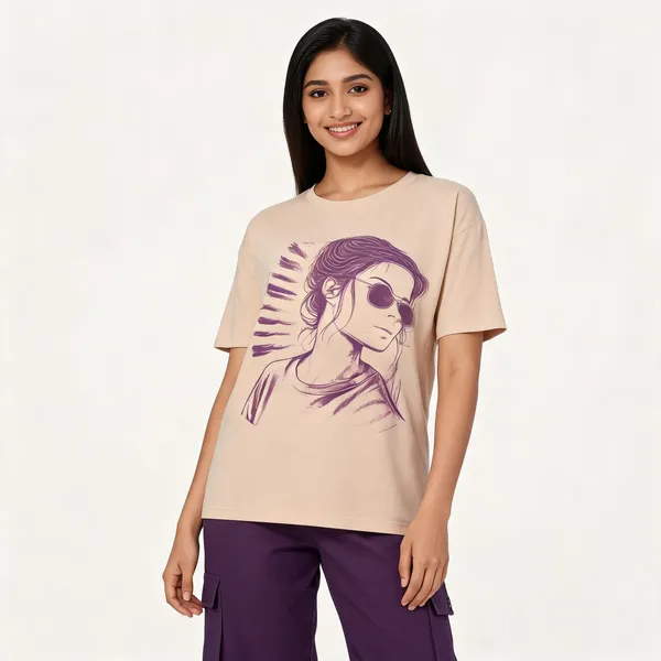 Beige_Purple_Cotton_Lycra_Graphic_Print_Cargo_Co-Ord_Set_For_Women