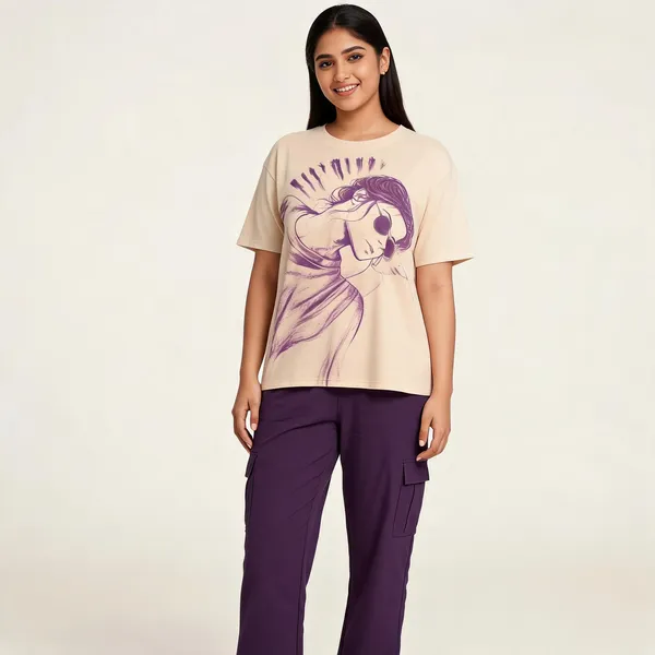 Beige_Purple_Cotton_Lycra_Graphic_Print_Cargo_Co-Ord_Set_For_Women