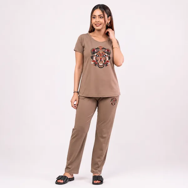 Brown_Cotton_Lycra_Regular_Fit_Printed_Night_Suit_For_Women