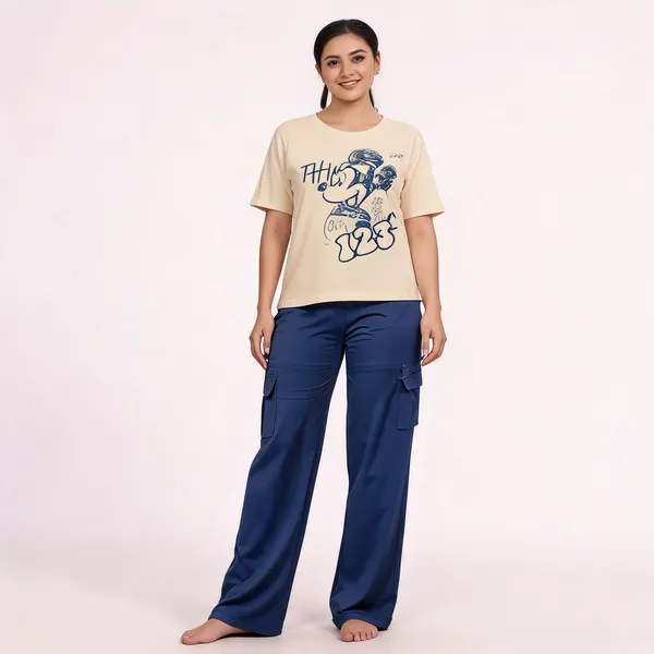Beige_Blue_Cotton_Lycra_Graphic_Print_Cargo_Co-Ord_Set_For_Women