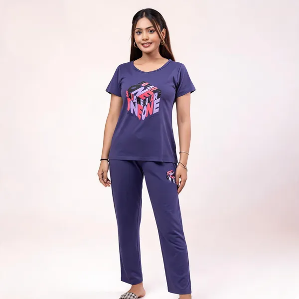 Purple_Cotton_Lycra_Short_Sleeve_Printed_Night_Suit_For_Women