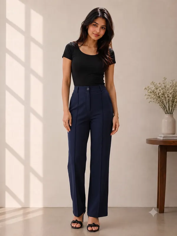 Navy_Blue___High_Waist_Wide_Leg_Trousers_For_Women