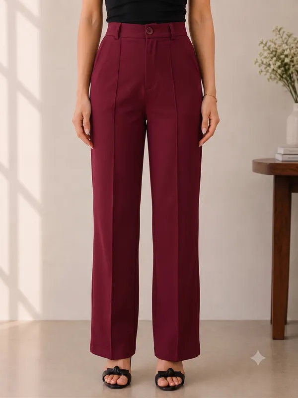 Maroon___High-Waist_Straight_Fit_Trousers_For_Women