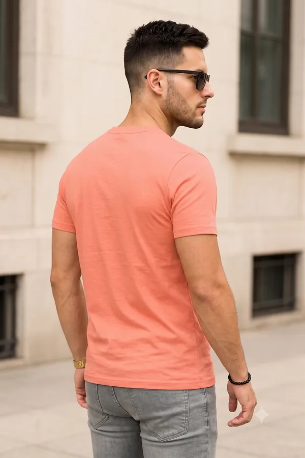 Coral___Crew_Neck_Graphic_T-Shirt_For_Men