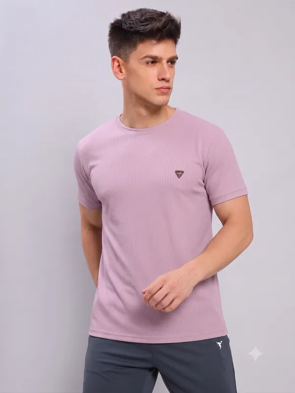 Coral_Ribbed___Regular_Fit_T-Shirt_For_Men