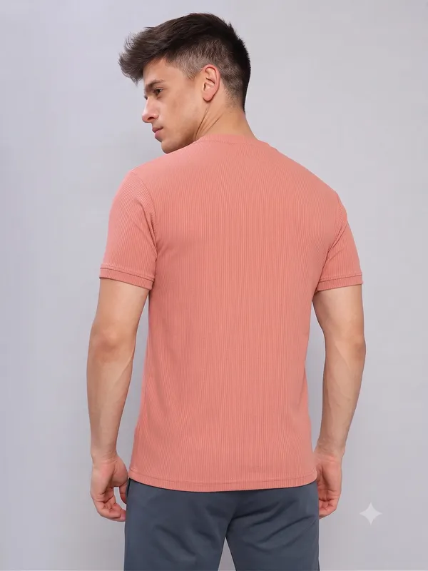 Coral_Ribbed___Regular_Fit_Crew_Neck_T-Shirt_For_Men