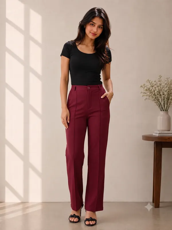 Maroon___High-Waist_Straight_Fit_Trousers_For_Women