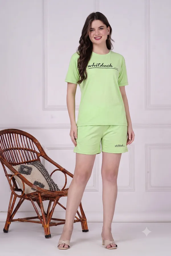 Green__Printed_Relaxed_Fit_Loungewear_Set_For_Women