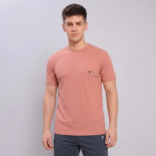 Coral_Ribbed___Regular_Fit_Crew_Neck_T-Shirt_For_Men