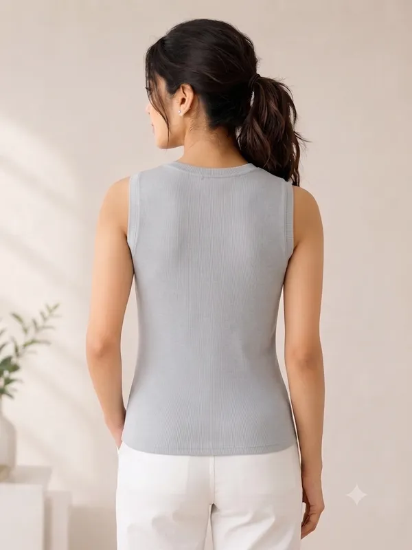 Women_Ribbed__Crop_Top_tank_top_Sando_Edge_Notch_Neck