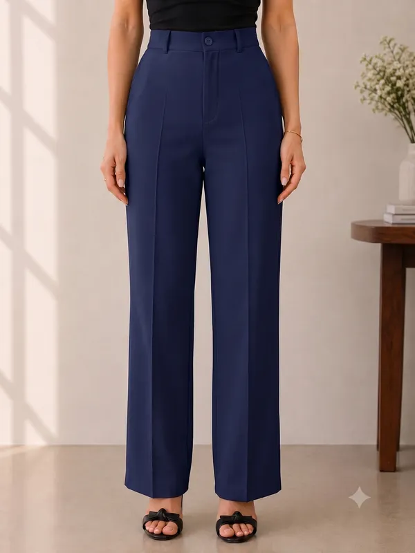 Navy_Blue___High_Waist_Wide_Leg_Trousers_For_Women