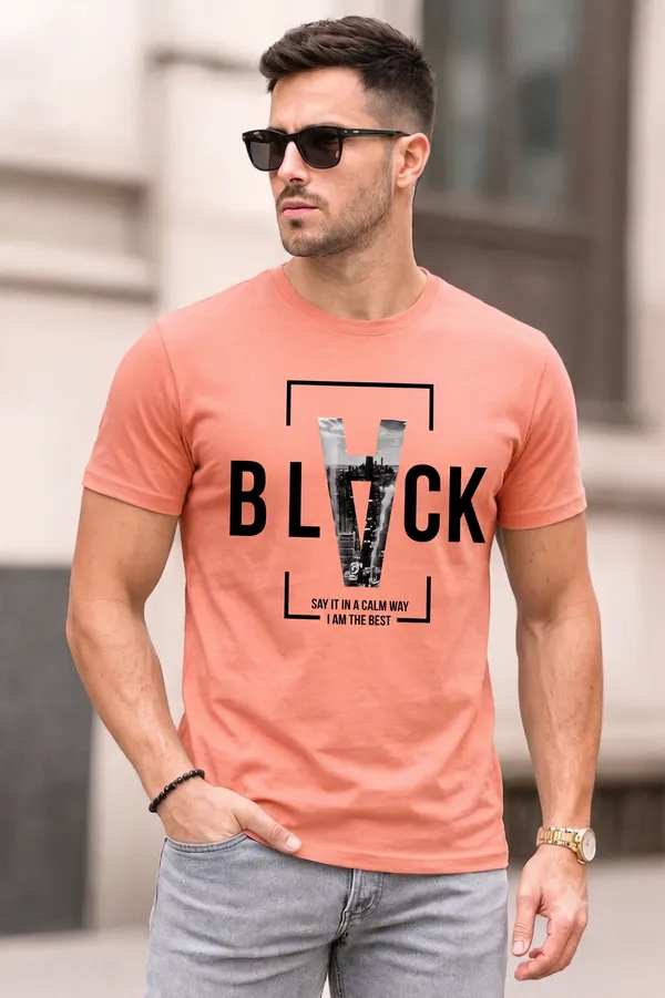 Coral___Crew_Neck_Graphic_T-Shirt_For_Men