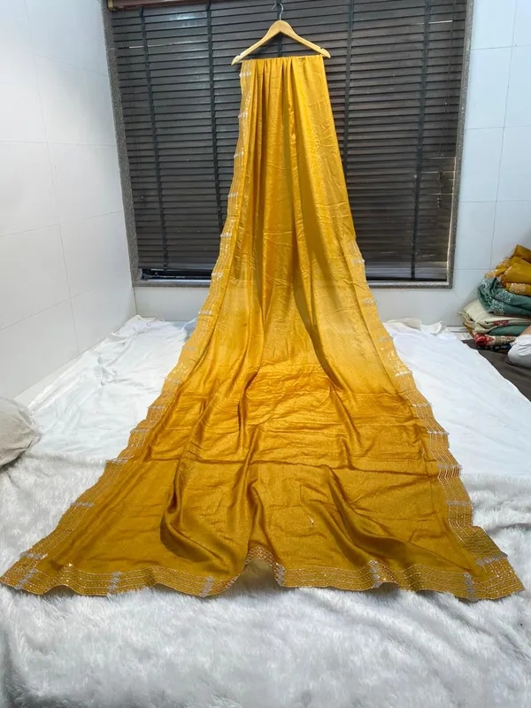 Mustard_Yellow_Mulberry_Silk_Saree_Matching_Blouse_Piece_For_Women